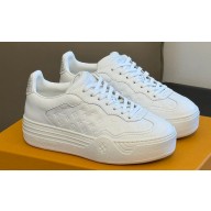 Louis Vuitton LV Groovy Platform Sneakers Monogram-debossed calf leather White 2024