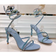 Rene Caovilla Heel 9.5cm Satin Margot Sandals With Degradé Crystals 03 2024