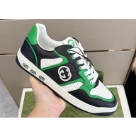 Gucci Leather Men's Basket Sneakers with Interlocking G 01 2024