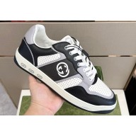 Gucci Leather Men's Basket Sneakers with Interlocking G 02 2024