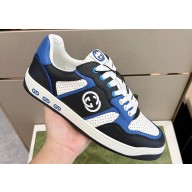 Gucci Leather Men's Basket Sneakers with Interlocking G 04 2024