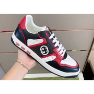 Gucci Leather Men's Basket Sneakers with Interlocking G 05 2024