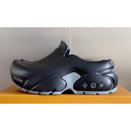 Louis Vuitton EVA rubber Men's LV Shark Clog Top Quality Black 2024