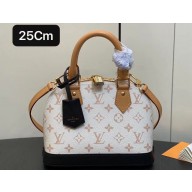 Louis Vuitton Monogram Canvas Alma BB Bag M46922 White 2024