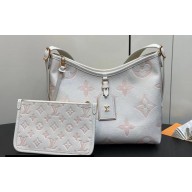 Louis Vuitton BICOLOR Monogram Empreinte CarryAll PM Bag M24141 Pink 2024