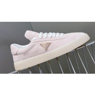 Prada Lane leather Women/Men Sneakers with enameled triangle 2EE394 02 2024