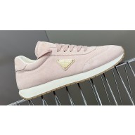 Prada leather Men's Sneakers with enameled triangle 02 2024