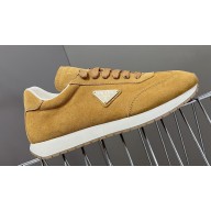 Prada leather Men's Sneakers with enameled triangle 05 2024