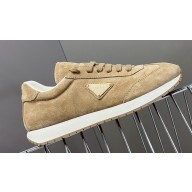 Prada leather Men's Sneakers with enameled triangle 04 2024