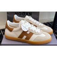 Hogan Cool Women/Men Sneakers in Suede White/Brown 2024
