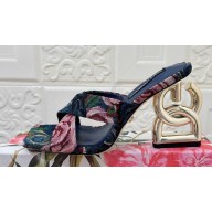 Dolce & Gabbana Heel 10.5cm Jacquard 3.5 mules Blue 2024
