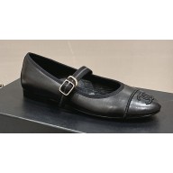 Chanel Lambskin Mary Janes G45503 Black 2024