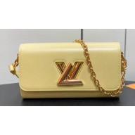 Louis Vuitton Epi grained cowhide leather Twist West Bag M24548 Banana Yellow 2024