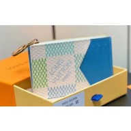 Louis Vuitton Damier Giant canvas Romy Card Holder N40639 Pistachio Green 2024