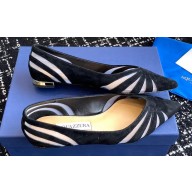Aquazzura Heel 10cm The Spy Flats In Mesh/Suede Leather Black 2024