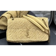 Saint Laurent jamie medium Bag in raffia 515821 Beige 2024
