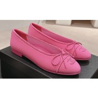 Chanel Embroidered Fabric Ballet flats G45512 Pink 2024