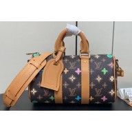 Louis Vuitton Monogram Craggy Canvas Keepall Bandoulière 25 Bag M24849 Chocolate 2024