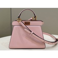 Fendi Peekaboo ISeeU Petite Bag in nappa Leather Light Pink 2024