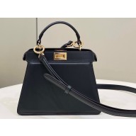 Fendi Peekaboo ISeeU Petite Bag in nappa Leather Black 2024