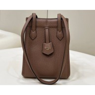 Fendi Origami Mini bag Brown leather that can be transformed 2024