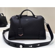 Fendi By The Way Medium Bag Black Selleria with hand-sewn topstitches 2024
