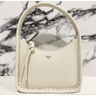 Fendi Mini Fendessence bag White Selleria with 264 hand-sewn topstitches 2024
