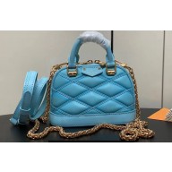 Louis Vuitton Lambskin Nano Alma Bag M83049 Lagoon Blue 2024