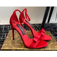 Dolce & Gabbana Heel 10cm Satin Sandals Red 2024
