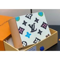 Louis Vuitton Monogram Craggy canvas Multiple Wallet M83334 Vanilla 2024
