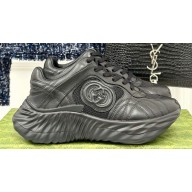 Gucci Ripple trainer Women/Men Sneakers in leather Black 2024
