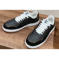 Louis Vuitton LV Stadium Sneakers in Leather Black 2024