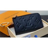Louis Vuitton Monogram Empreinte Leather Noa Key Holder M83612 Black 2024