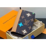 Louis Vuitton Monogram Craggy canvas Pocket Organizer Wallet M83337 Chocolate 2024