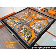 Hermes scarf 90x90cm in silk twill Top Quality 97 2024