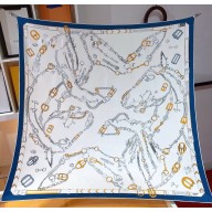 Hermes scarf 90x90cm in silk twill Top Quality 40 2024