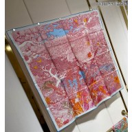 Hermes scarf 90x90cm in silk twill Top Quality 58 2024