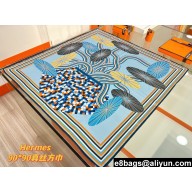 Hermes scarf 90x90cm in silk twill Top Quality 64 2024