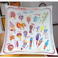 Hermes scarf 90x90cm in silk twill Top Quality 68 2024