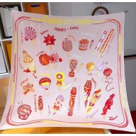 Hermes scarf 90x90cm in silk twill Top Quality 69 2024