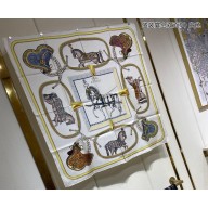 Hermes scarf 90x90cm in silk twill Top Quality 137 2024