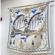 Hermes scarf 90x90cm in silk twill Top Quality 147 2024