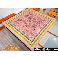 Hermes scarf 90x90cm in silk twill Top Quality 75 2024