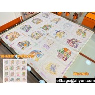 Hermes scarf 90x90cm in silk twill Top Quality 93 2024