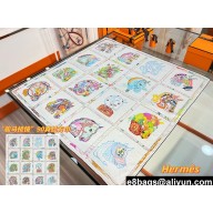 Hermes scarf 90x90cm in silk twill Top Quality 94 2024