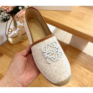 Loewe anagram Print Canvas Espadrilles Beige 2024