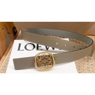Loewe Width 2.8cm Reversible Anagram Ellipse belt in smooth calfskin 02
