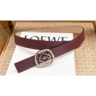 Loewe Width 2.8cm Reversible Anagram Ellipse belt in smooth calfskin 05