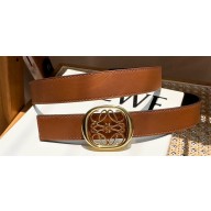 Loewe Width 2.8cm Reversible Anagram Ellipse belt in smooth calfskin 08