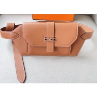 Hermes Elan Pocket 24 belt Brown/Silver